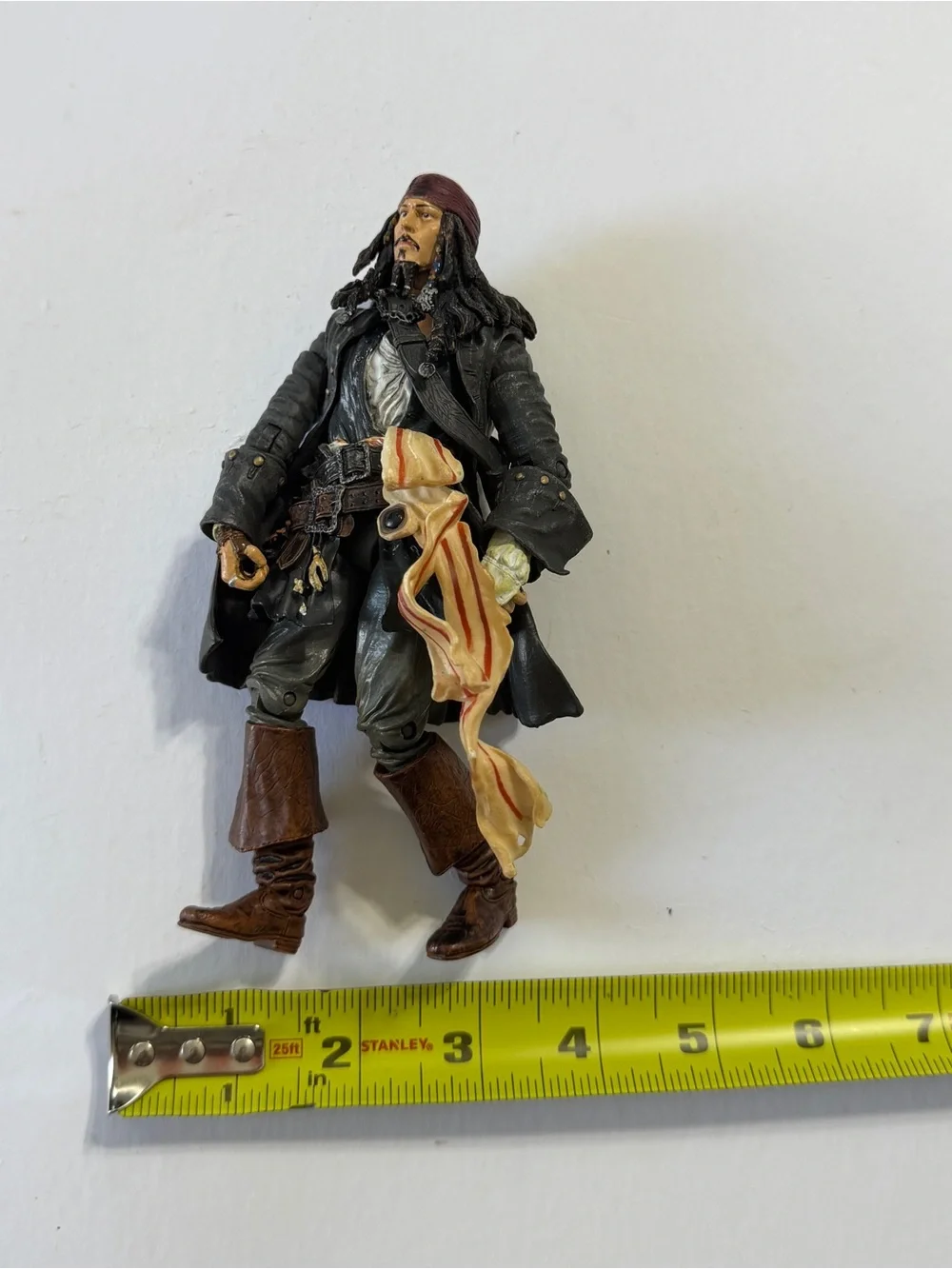 Pirate Action Figure with Red Bandana and Brown Boots